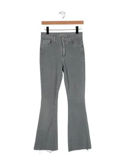 Pre-owned Mother High-rise Flared Jeans In Blue