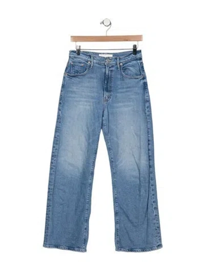 Pre-owned Mother High-rise Flared Jeans In Blue