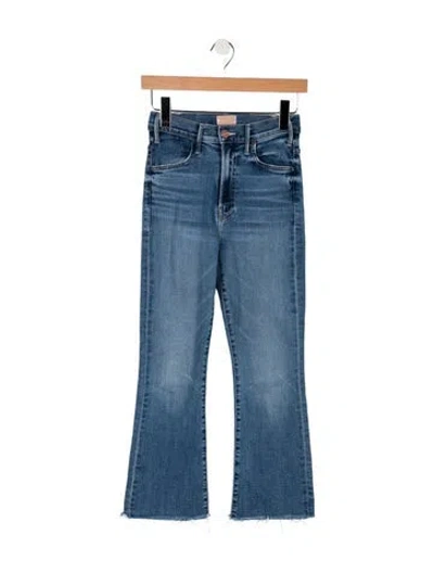Pre-owned Mother High-rise Flared Jeans In Blue