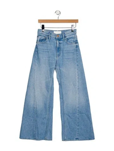 Pre-owned Mother High-rise Flared Jeans In Blue
