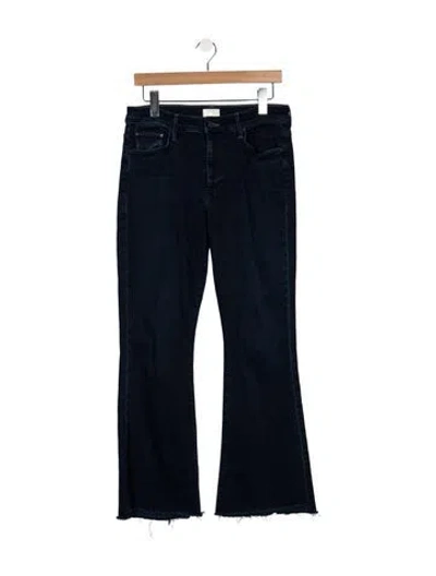 Pre-owned Mother High-rise Flared Jeans In Blue