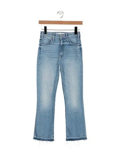 Pre-owned Mother High-rise Flared Jeans In Blue