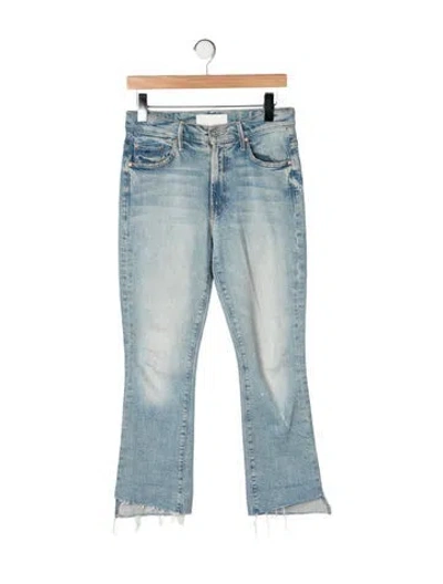 Pre-owned Mother High-rise Flared Jeans In Blue
