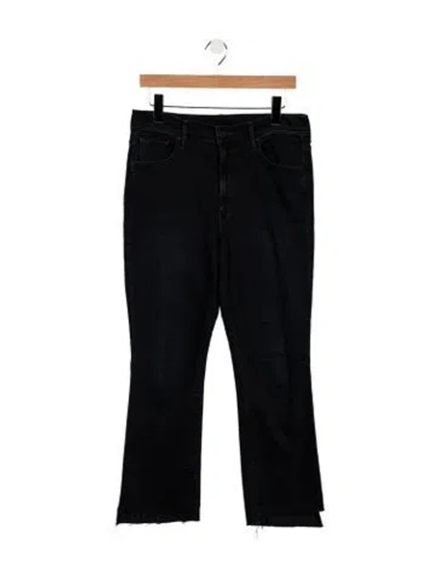 Pre-owned Mother High-rise Flared Jeans In Blue