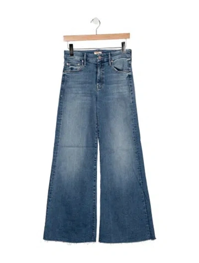 Pre-owned Mother High-rise Flared Jeans In Blue
