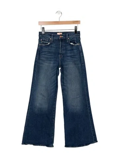 Pre-owned Mother High-rise Flared Jeans In Blue