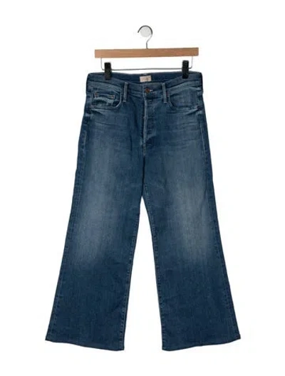 Pre-owned Mother High-rise Flared Jeans In Blue