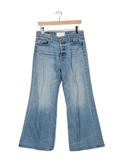 Pre-owned Mother High-rise Flared Jeans In Blue