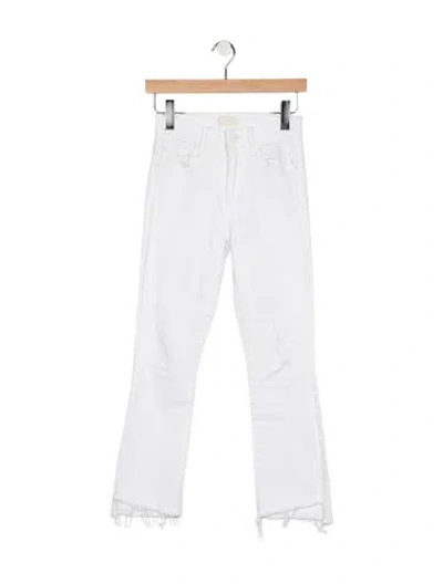 Pre-owned Mother High-rise Flared Jeans In Blue