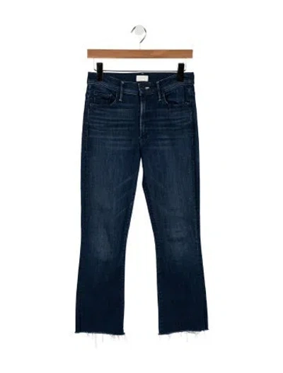 Pre-owned Mother High-rise Flared Jeans In Blue