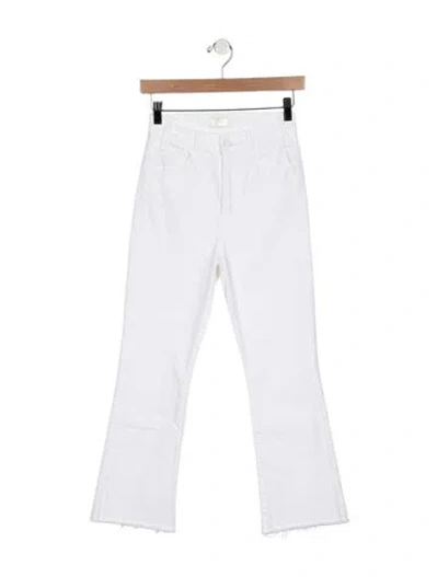 Pre-owned Mother High-rise Flared Jeans In Blue