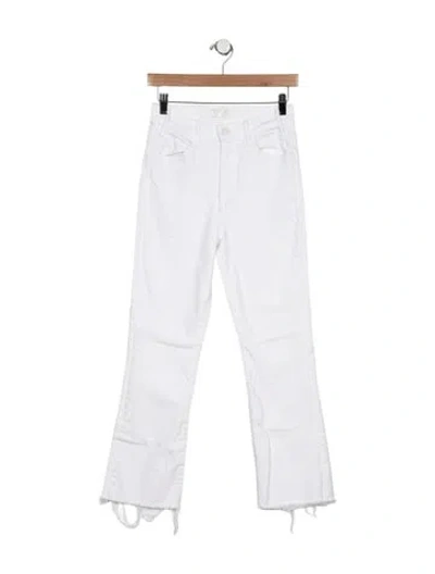 Pre-owned Mother High-rise Flared Jeans In Blue