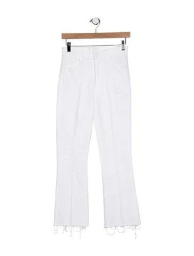 Pre-owned Mother High-rise Flared Jeans In Blue