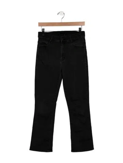 Pre-owned Mother High-rise Flared Jeans In Blue