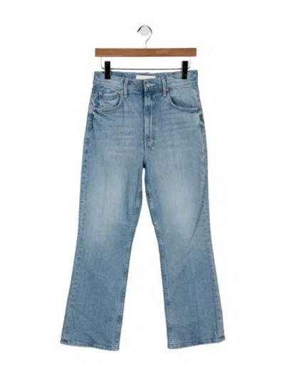 Pre-owned Mother High-rise Flared Jeans In Blue