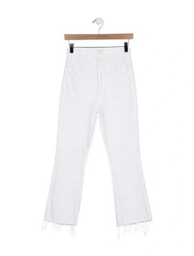 Pre-owned Mother High-rise Flared Jeans In Blue