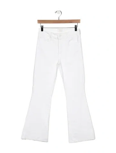 Pre-owned Mother High-rise Flared Jeans In Blue