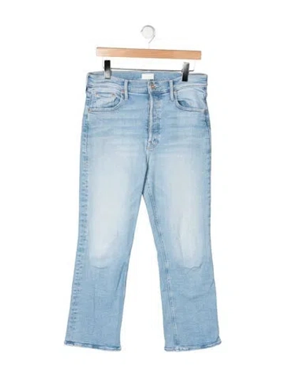 Pre-owned Mother High-rise Flared Jeans In Blue