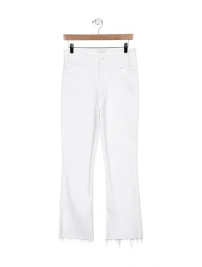 Pre-owned Mother High-rise Flared Jeans In Blue
