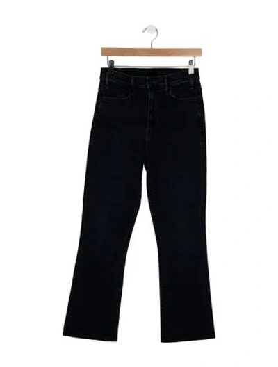 Pre-owned Mother High-rise Flared Jeans In Blue