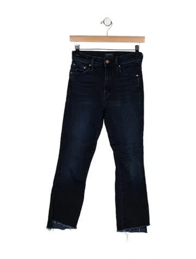 Pre-owned Mother High-rise Flared Jeans In Blue