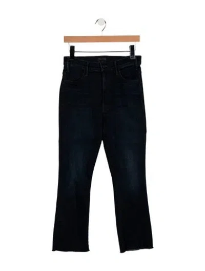 Pre-owned Mother High-rise Flared Jeans In Blue