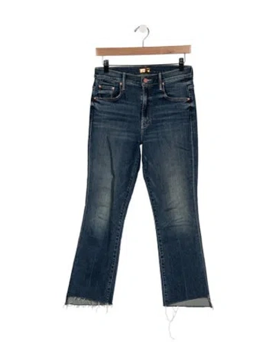 Pre-owned Mother High-rise Flared Jeans In Blue