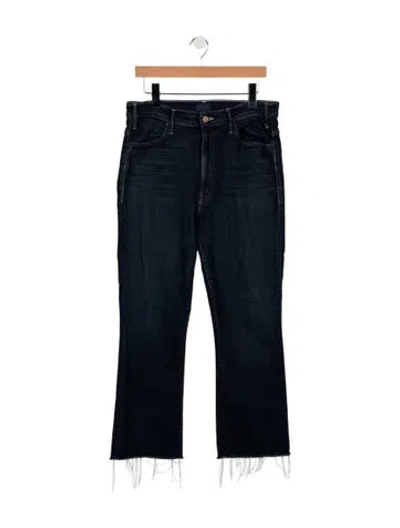 Pre-owned Mother High-rise Flared Jeans In Blue
