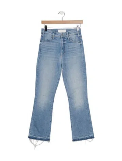 Pre-owned Mother High-rise Flared Jeans In Blue