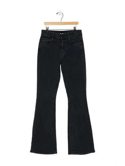 Pre-owned Mother High-rise Flared Jeans In Blue