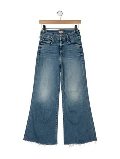 Pre-owned Mother High-rise Flared Jeans In Blue