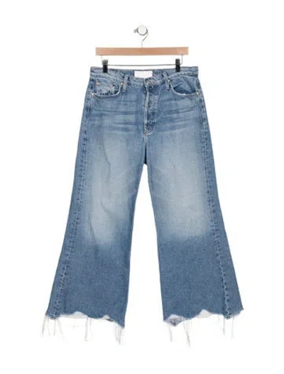 Pre-owned Mother High-rise Flared Jeans In Blue