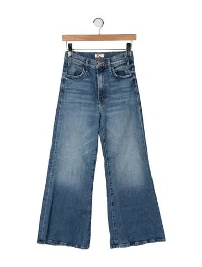 Pre-owned Mother High-rise Flared Jeans In Blue