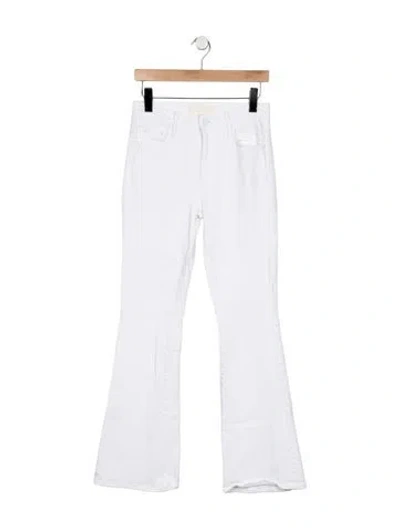 Pre-owned Mother High-rise Flared Jeans In Blue