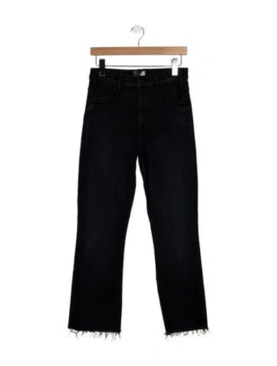 Pre-owned Mother High-rise Flared Jeans In Blue