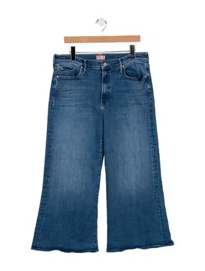Pre-owned Mother High-rise Flared Jeans In Blue
