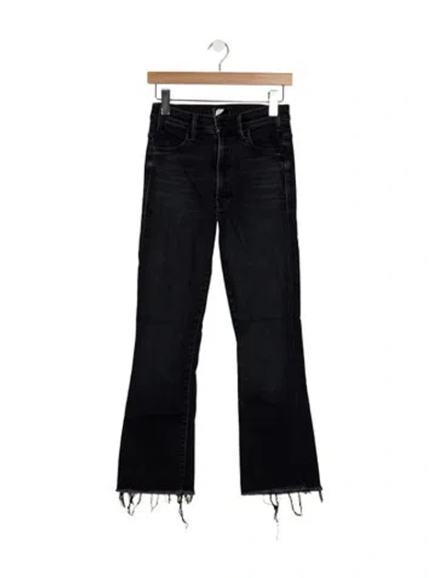 Pre-owned Mother High-rise Flared Jeans In Blue