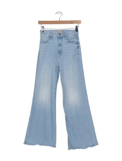 Pre-owned Mother High-rise Flared Jeans In Blue