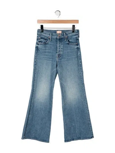 Pre-owned Mother High-rise Flared Jeans In Blue