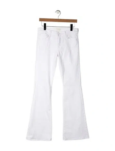 Pre-owned Mother High-rise Flared Jeans In Blue