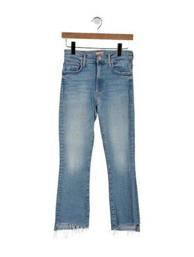 Pre-owned Mother High-rise Flared Jeans In Blue