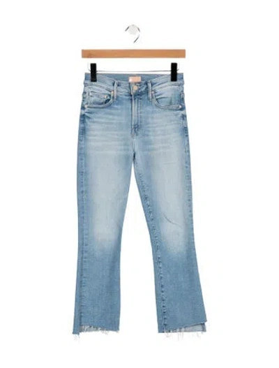 Pre-owned Mother High-rise Flared Jeans In Blue