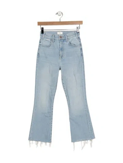 Pre-owned Mother High-rise Flared Jeans In Blue