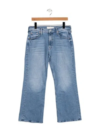 Pre-owned Mother High-rise Flared Jeans In Blue