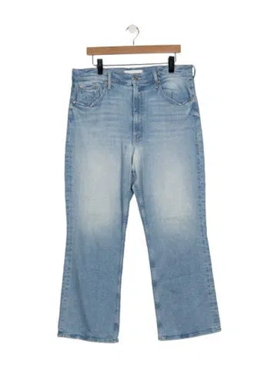 Pre-owned Mother High-rise Flared Jeans In Blue