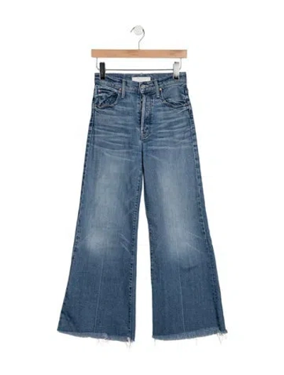 Pre-owned Mother High-rise Flared Jeans In Blue