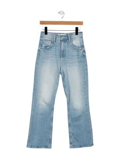Pre-owned Mother High-rise Flared Jeans In Blue