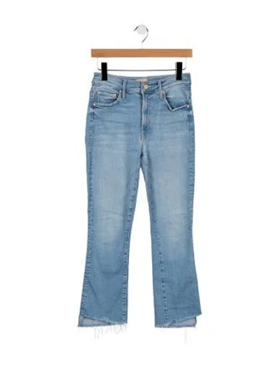 Pre-owned Mother High-rise Flared Jeans In Blue