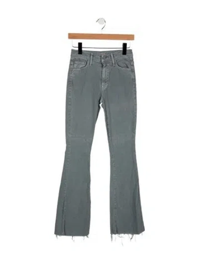 Pre-owned Mother High-rise Flared Jeans In Blue
