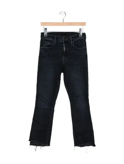 Pre-owned Mother High-rise Flared Jeans In Blue